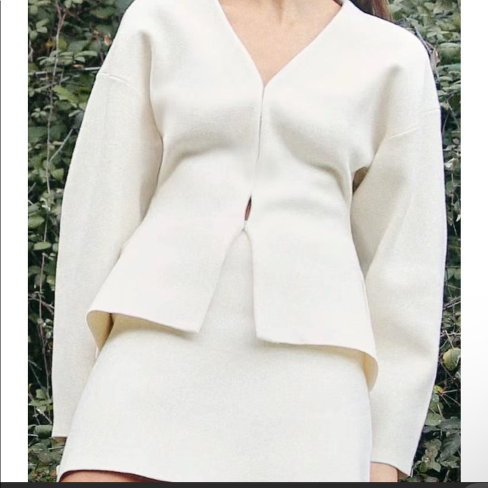 Zara tailored knit cardigan (small)